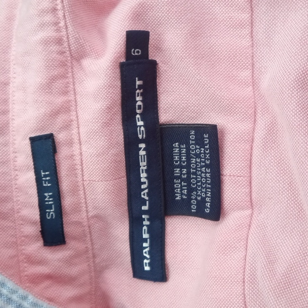 Pink button down crop blouse - Picture 2 of 3
